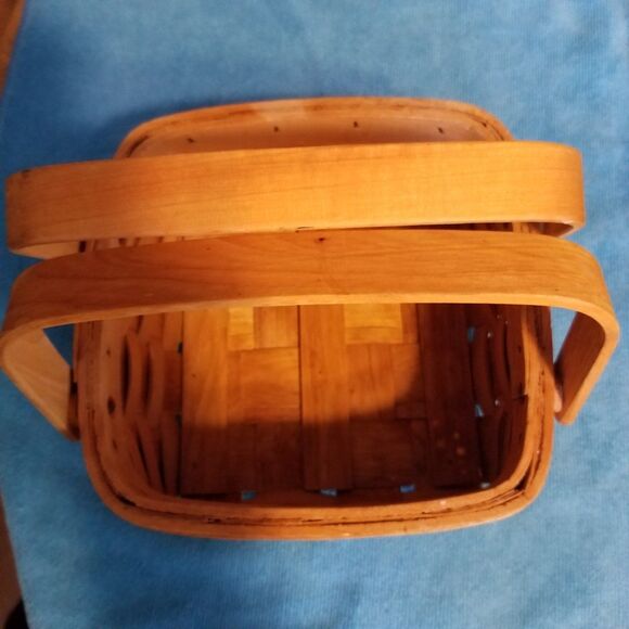 Other - Vintage Wooden weaved Basket
